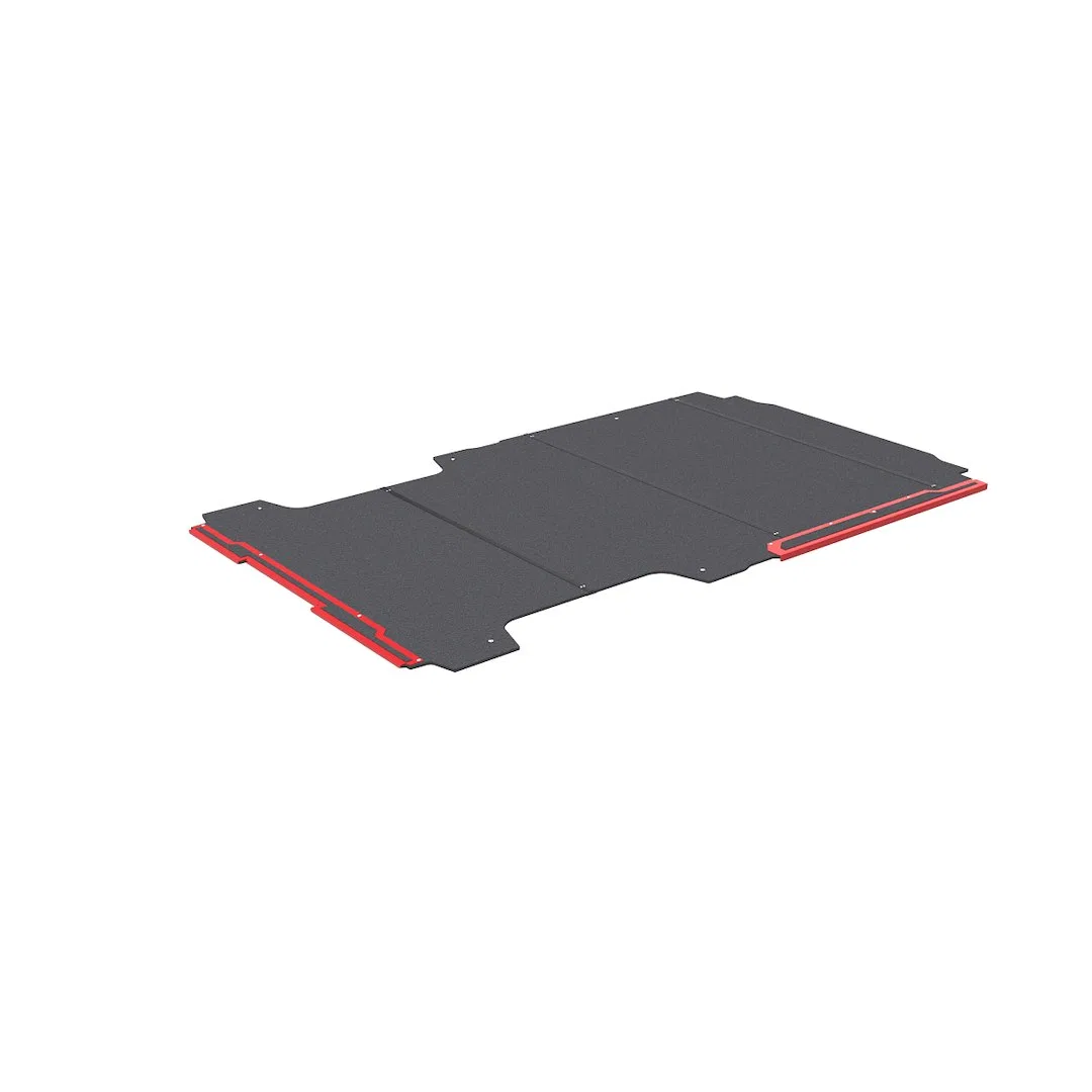 RFRP36-5-01 – WEATHERGUARD Cargo Area Liner, Black Direct Fit Flat Edges Rubber With Aluminum Red Sills Non-Skid Comp...
